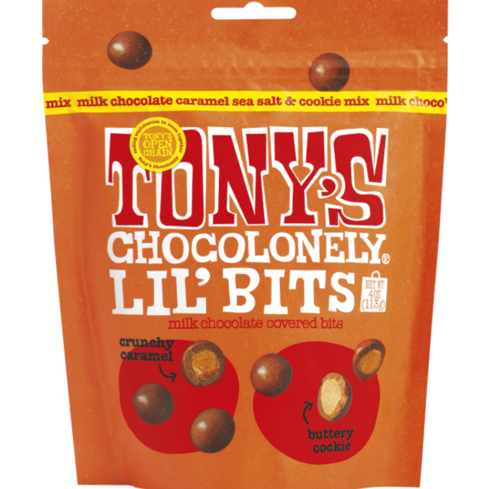 Tony's Chocolonely Milk Caramel Sea Salt and Cookie Mix Lil’ Bits | Tony's Chocolonely