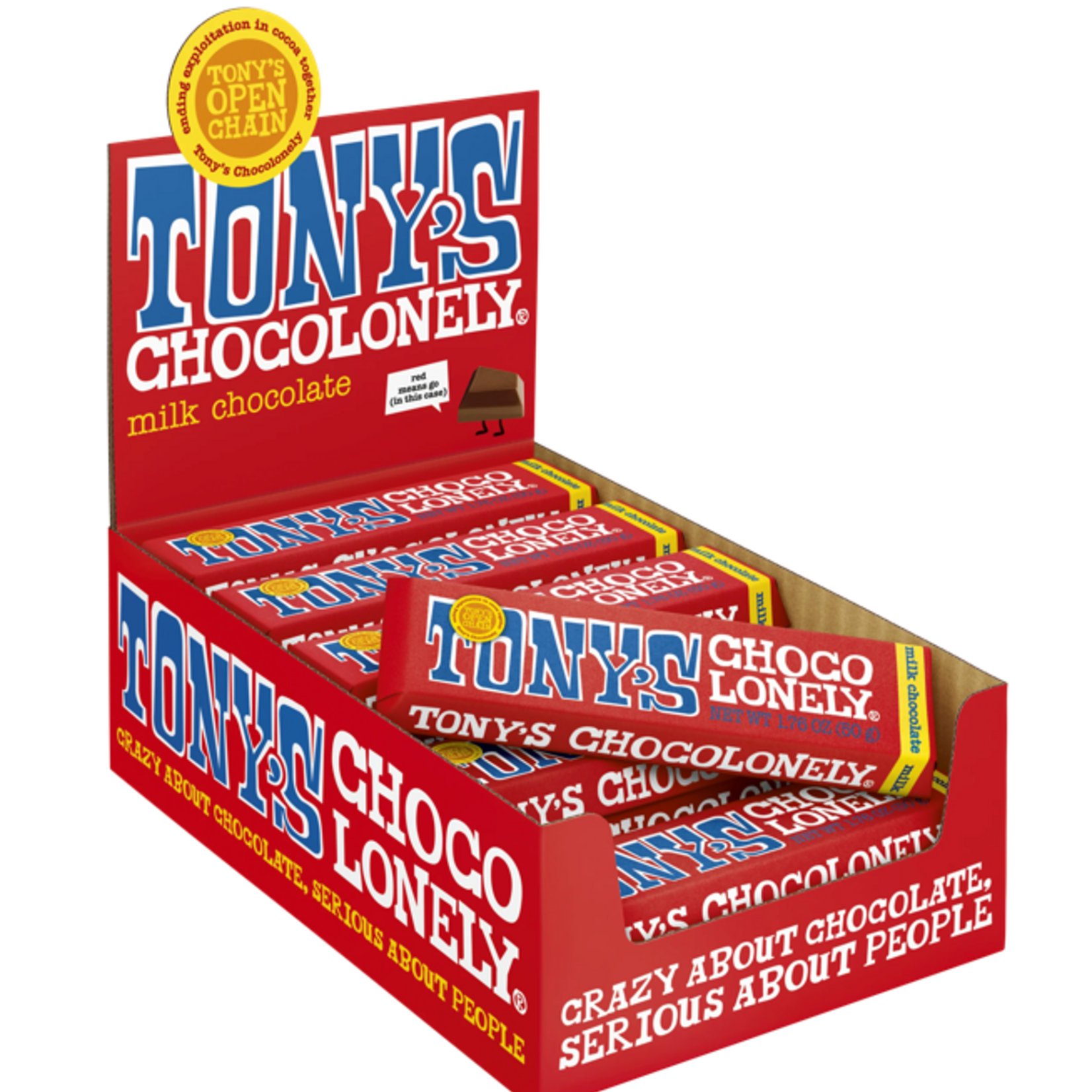 Tony's Chocolonely milk chocolate 32% - Small Bar | Tony's Chocolonely