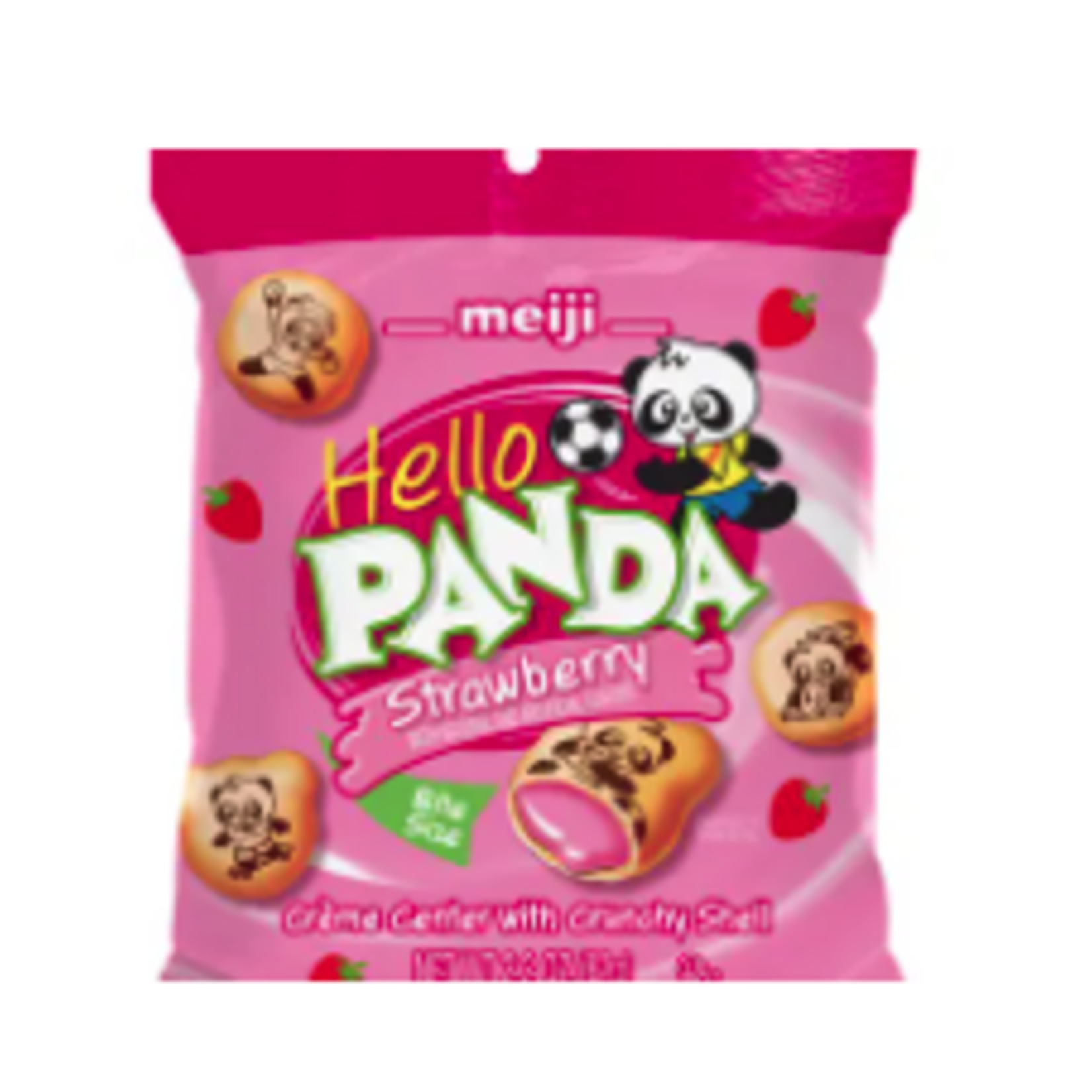 Grandpa Joes HELLO PANDA PEG BAG IN DISPLAY-STRAWBERRY