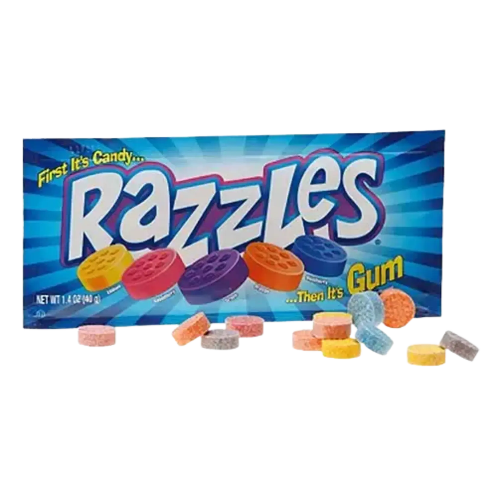 Grandpa Joes RAZZLES GUM IN DISPLAY - ORIGINAL