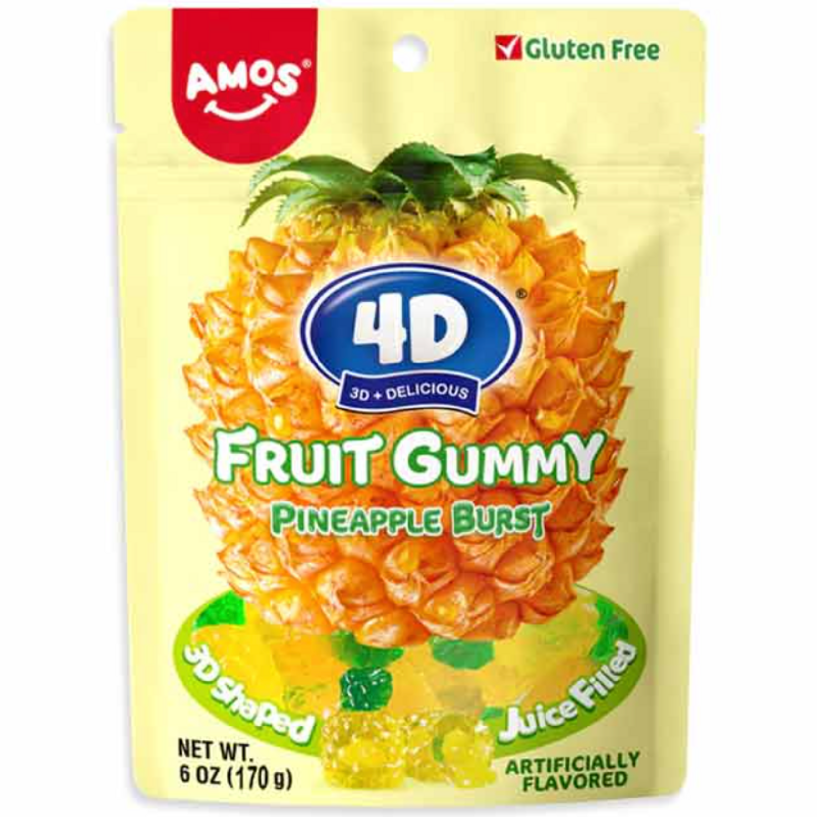 AMOS 4D GUMMY JUICY BURST PINEAPPLE