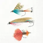 Gone Fishing Cocktail Napkin