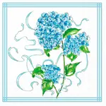 Hydrangea Allover Cocktail Napkin