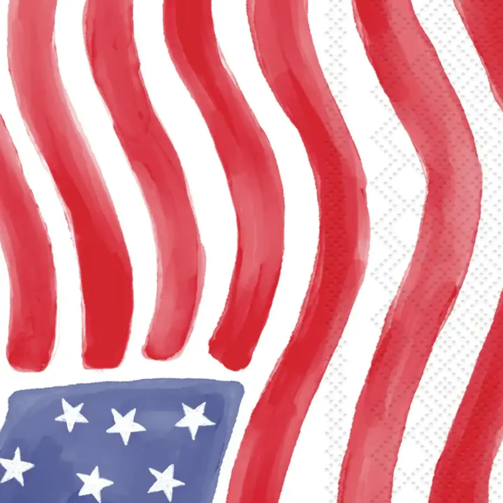 Stars & Stripes Stamp Guest Towel