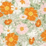 Bouquet Beauty Cocktail Napkin sage