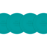 Le Creuset Silicone Coasters (est. 1925) - Riviera Set of 4 - 4" diameter | Le Creuset