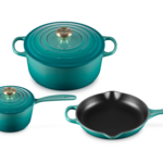 Le Creuset 5 Piece Signature Set - Riviera (5.5 qt. Sig. RDO, 1.75 qt. Sig. Saucepan, 9" Sig. Skillet)  | Le Creuset