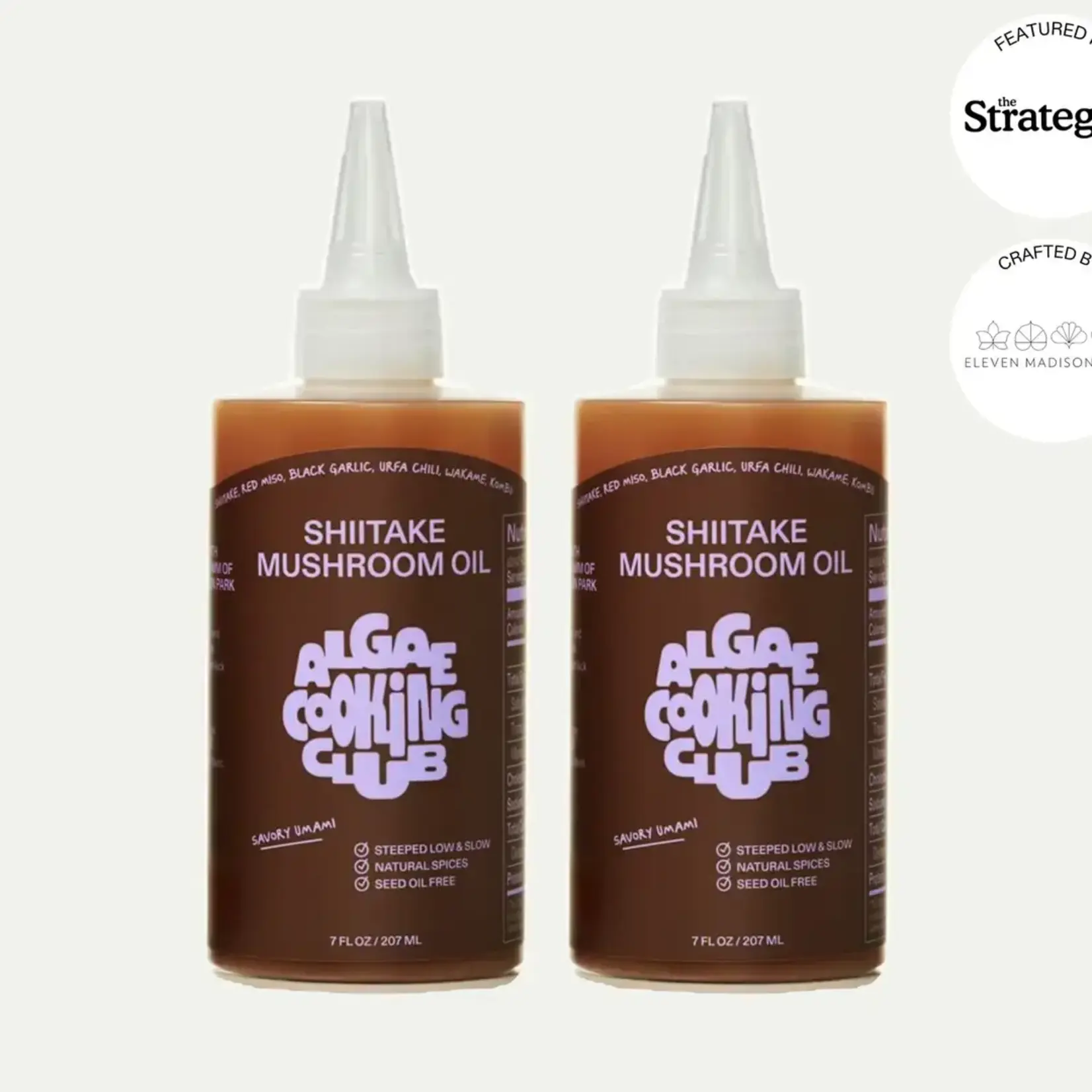 Algae Cooking Club Shiitake Mushroom Oil - Cooking, Drizzling, Dressing, Dips | Algae Cooking Club