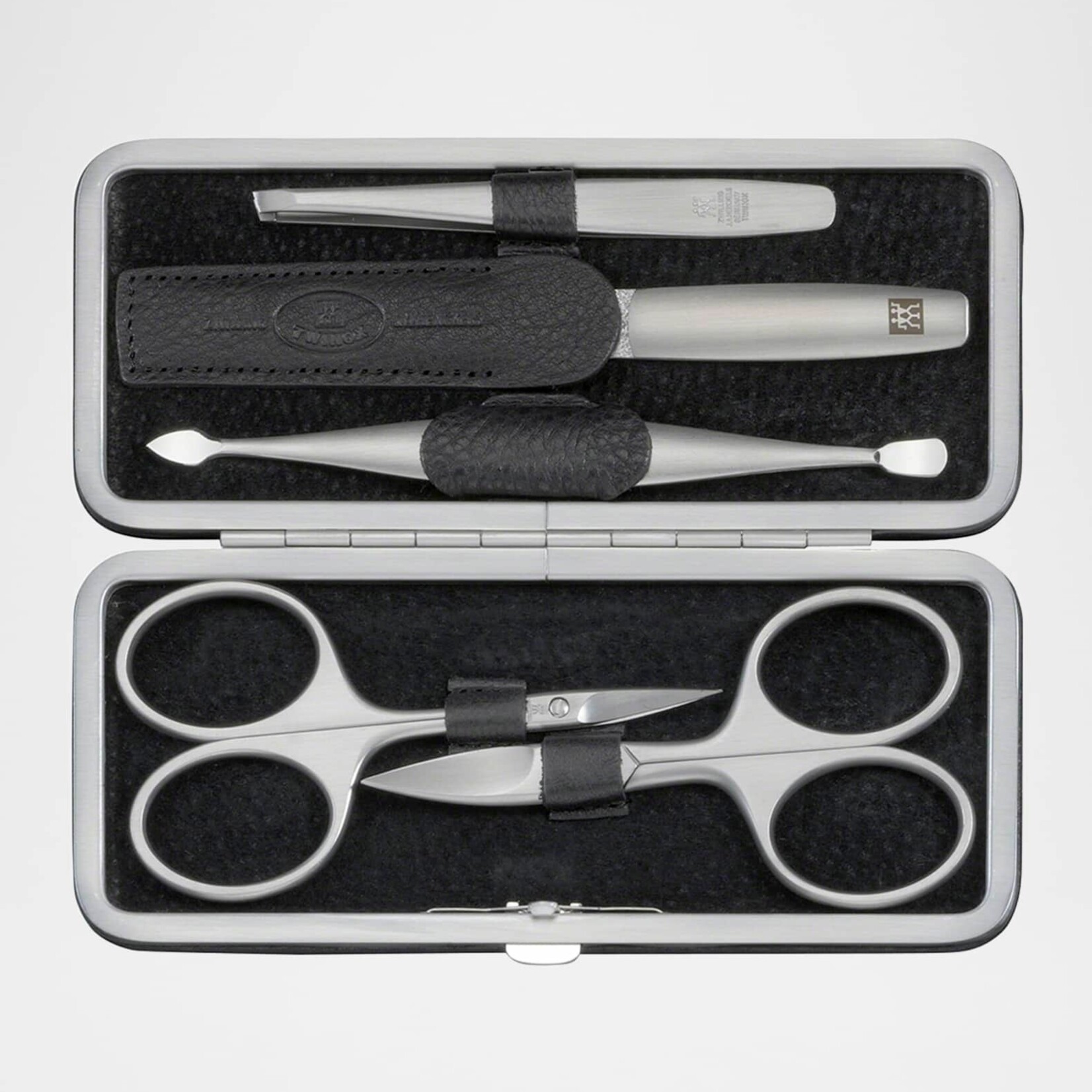 Zwilling ZWB Premium 6-pc Black Yak Leather Grooming Set | ZWILLING