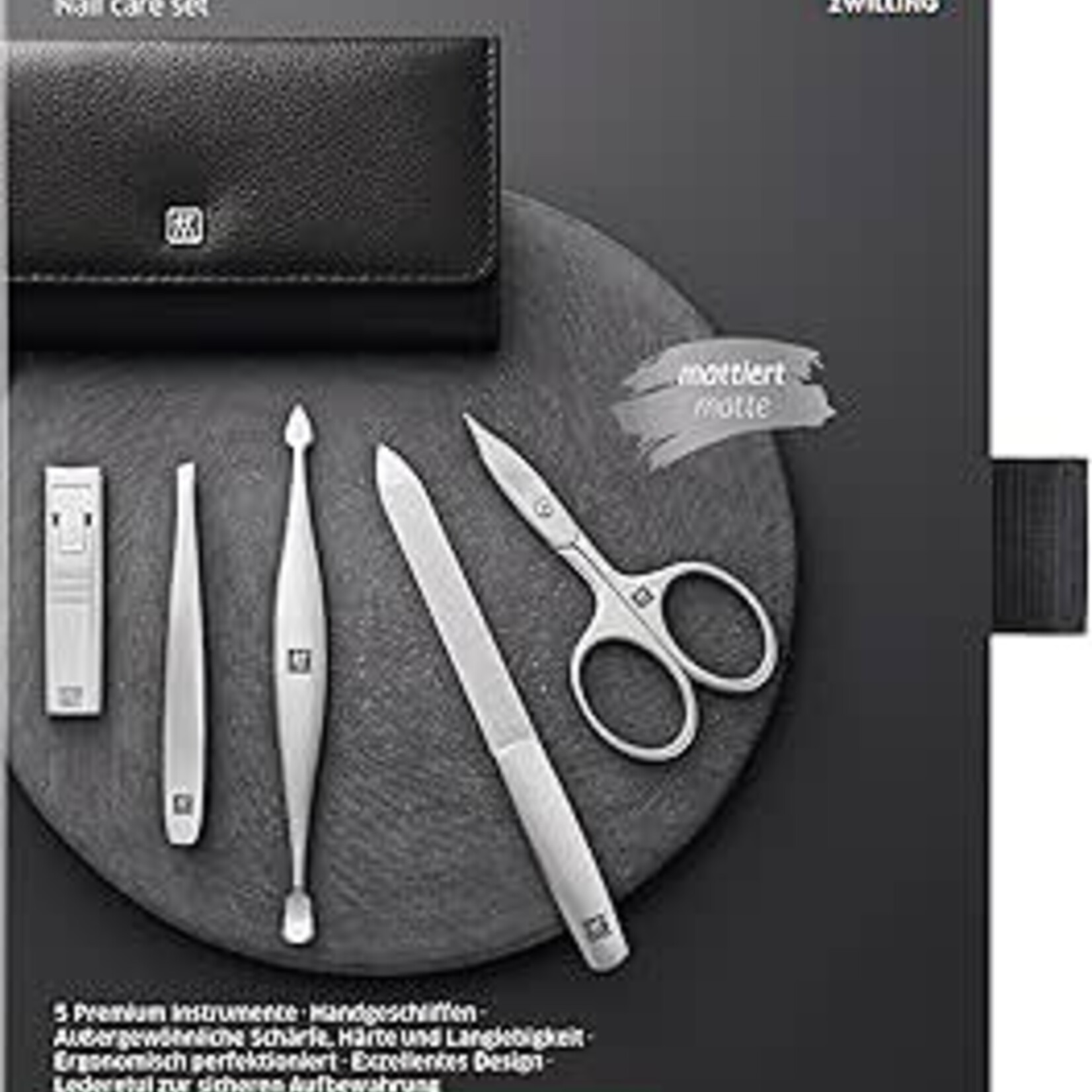 Zwilling ZWB Premium 5-pc Taupe Leather Case Set | ZWILLING