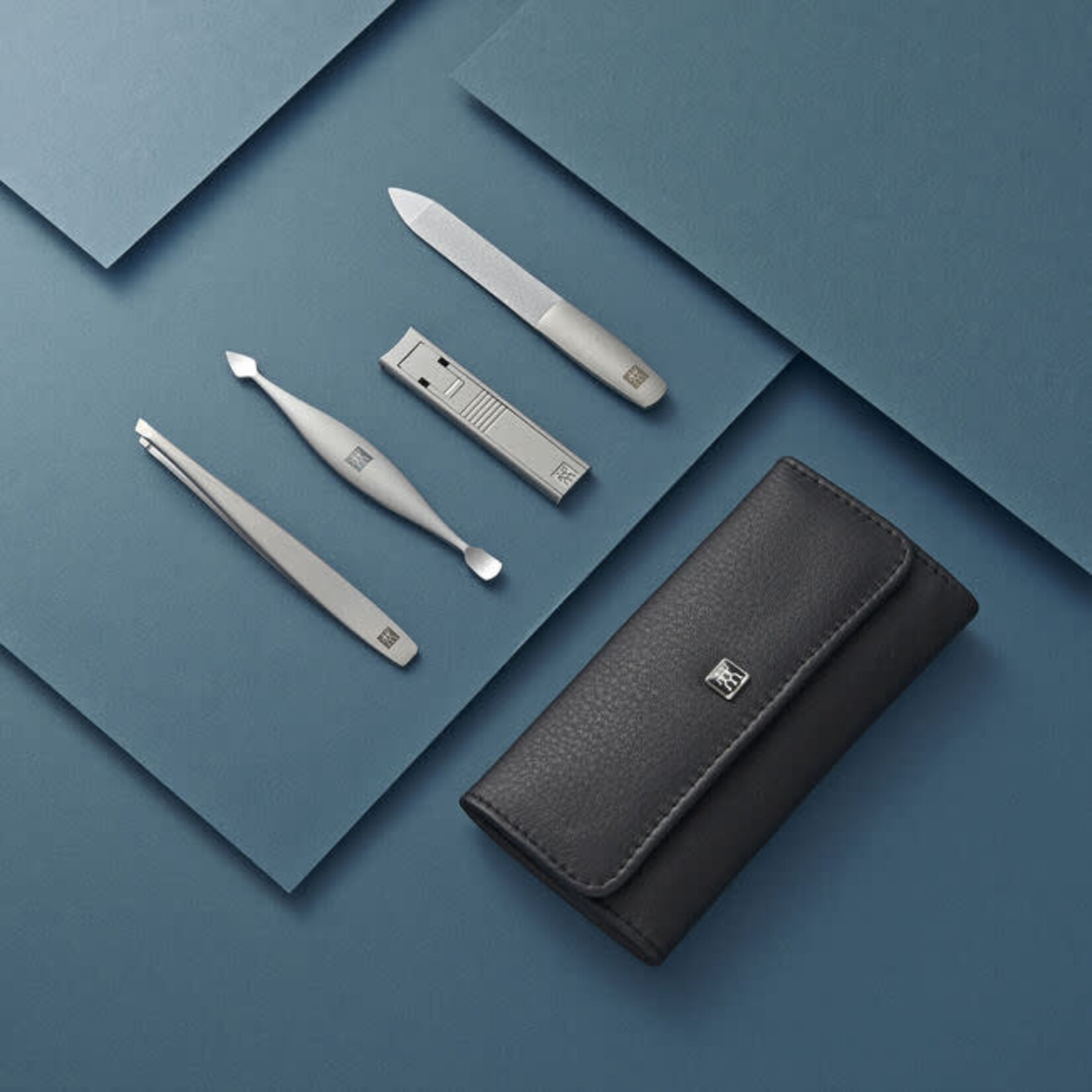 Zwilling ZWB Premium 5-pc Black Leather Grooming Set | ZWILLING