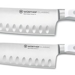 Wusthof Two Piece Santoku Set - Classic White | Wusthof