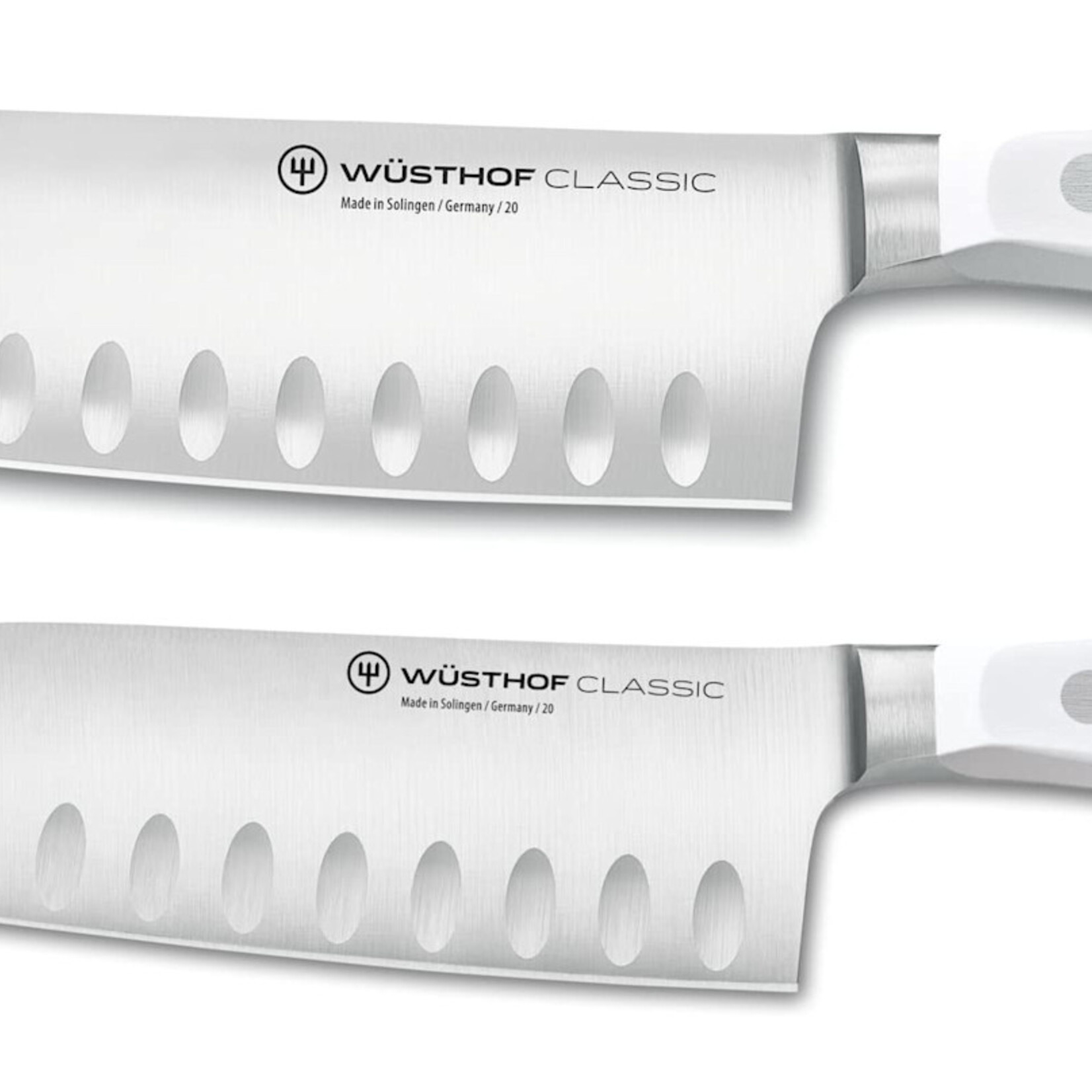 Wusthof Two Piece Santoku Set - Classic White | Wusthof