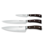 Wusthof Three Piece Knife Set - Ikon Blackwood | Wusthof