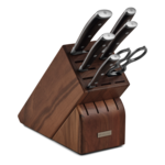 Wusthof Seven Piece Block Set, Walnut - Ikon Blackwood | Wusthof