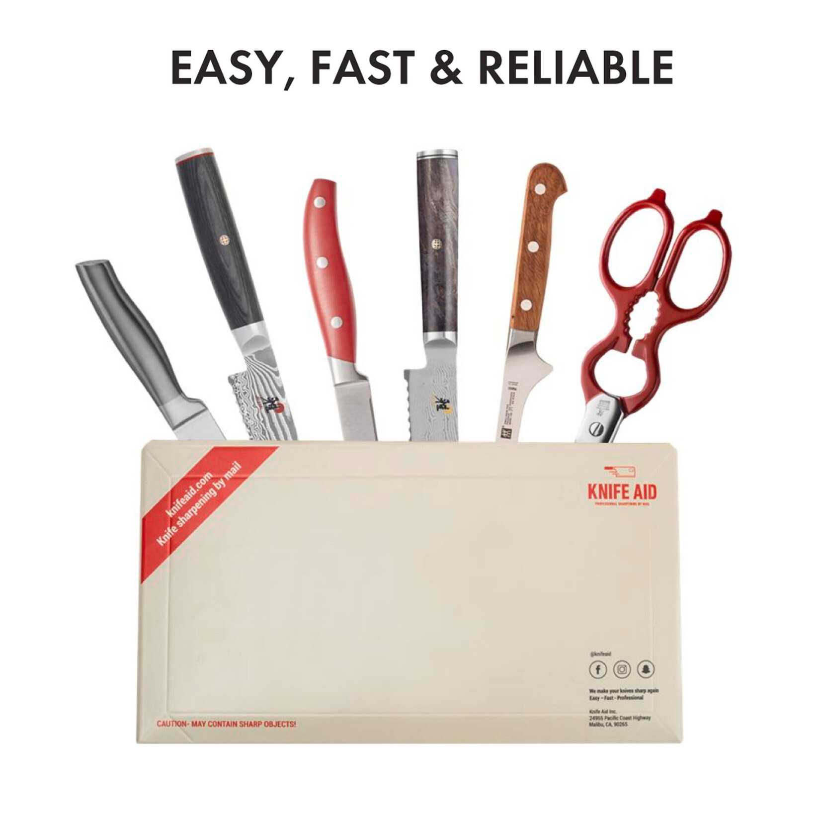Zwilling Knife Aid Professional Sharpening Service by Mail, 14 Knives | ZWILLING
