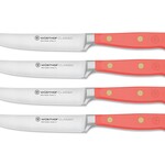 Wusthof Four Piece Steak Knife Set - Classic Coral Peach | Wusthof