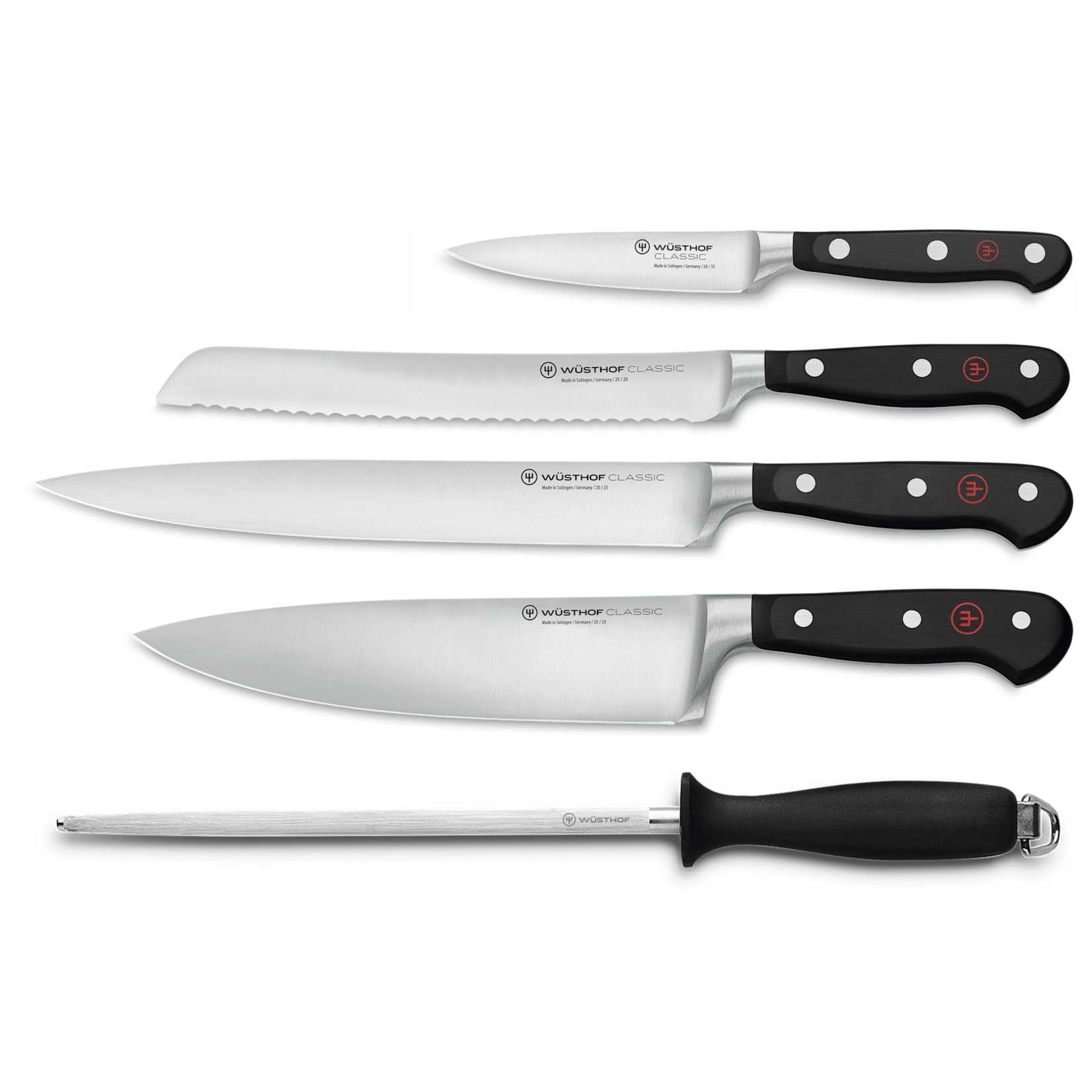 Wusthof Five Piece Chef's Knife Set - Classic | Wusthof