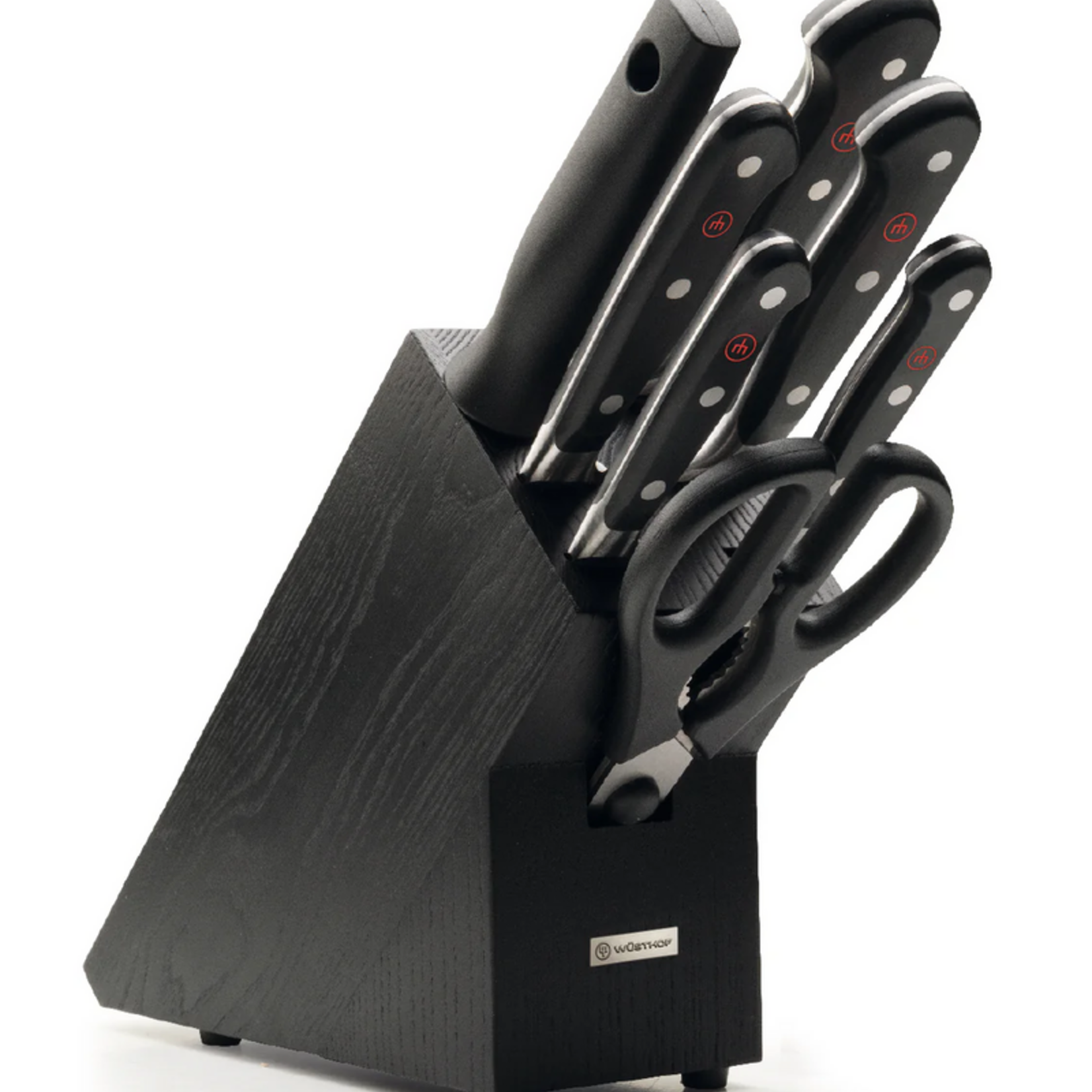 Wusthof Eight Piece Block Set, Black Ash Wood - Classic | Wusthof