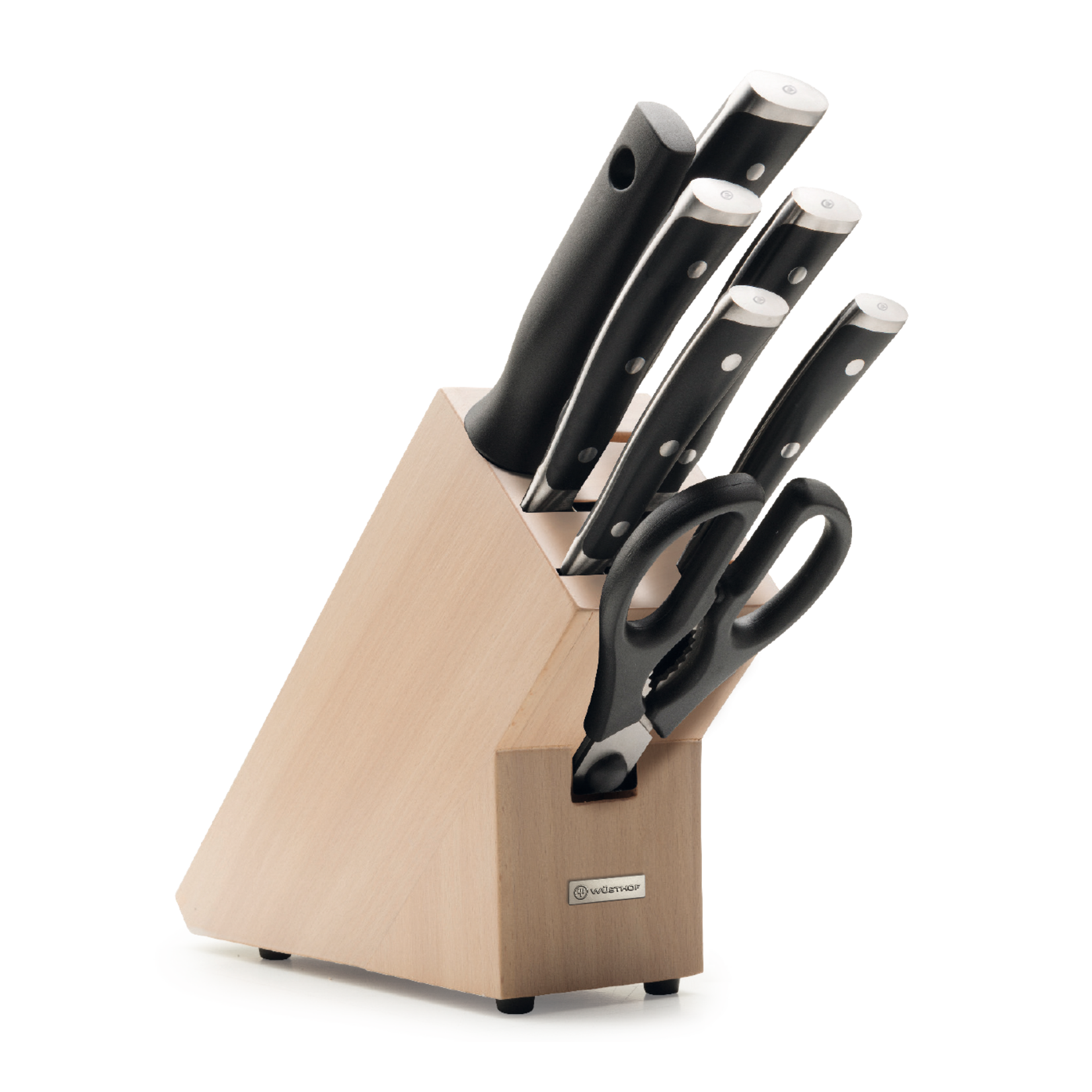 Wusthof Eight Piece Block Set, Beech - Classic Ikon | Wusthof