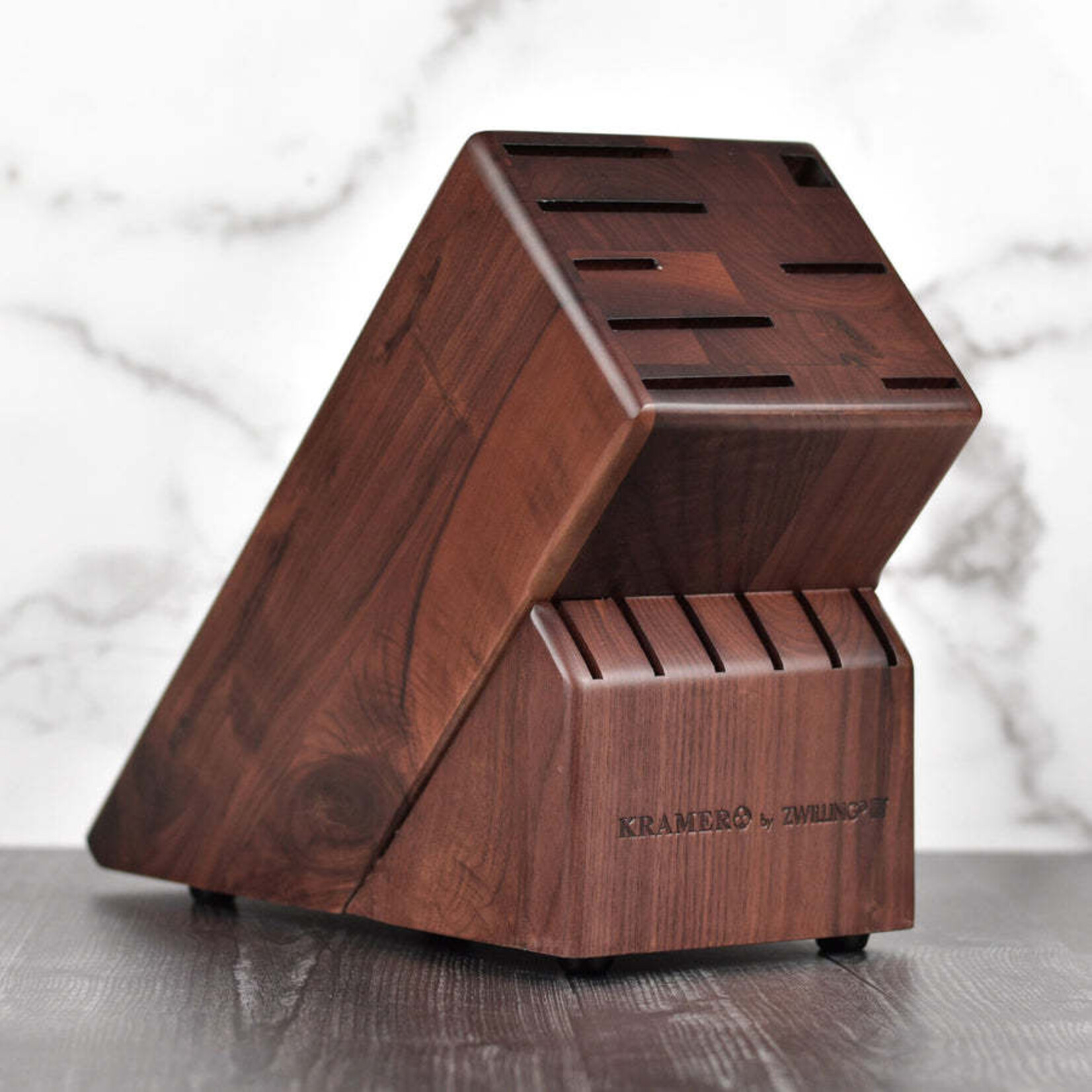 Zwilling Bob Kramer 14-slot Walnut Knife Block | ZWILLING