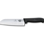 Victorinox Santoku, Forged, 7" Granton Blade Black | Victorinox