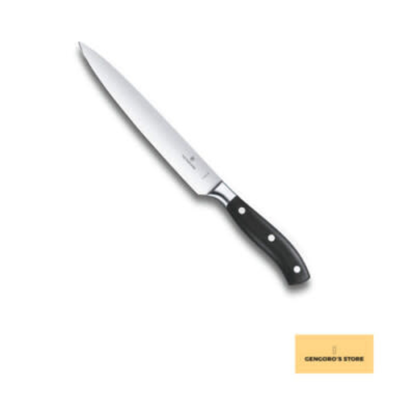 Victorinox Slicing, Forged, 8" Straight Blade Black | Victorinox