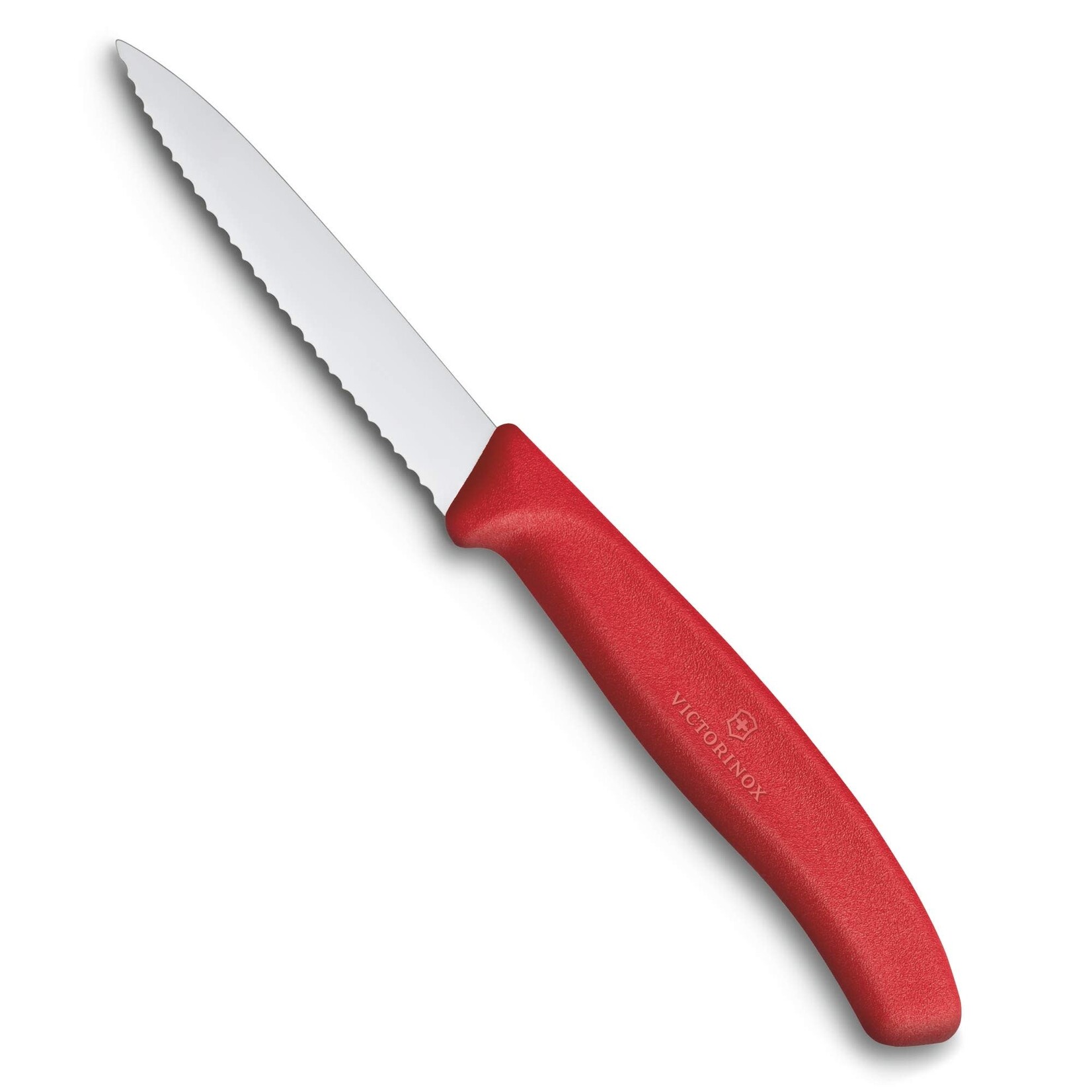 Victorinox Paring Knife Display (24 - 6.7631, 3_" Spear Point, Serrated) Red | Victorinox