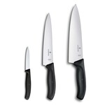 Victorinox Sets, 3-Piece Chef's Set (8" Chef's, 8" Carving, 3_" Paring) Black | Victorinox