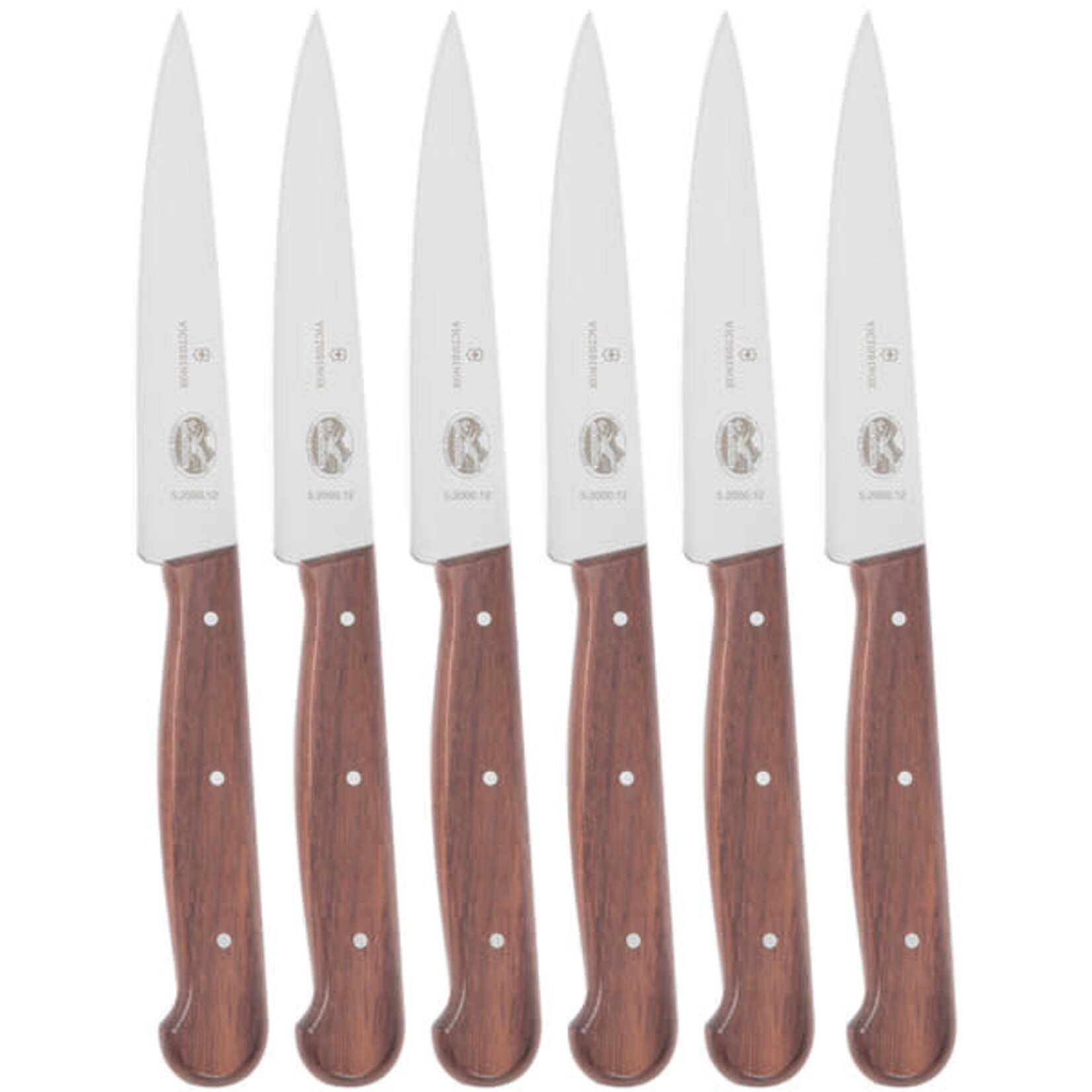 Victorinox 6-Piece Steak Set, Spear Point, Straight (5.2000.12), Wood | Victorinox