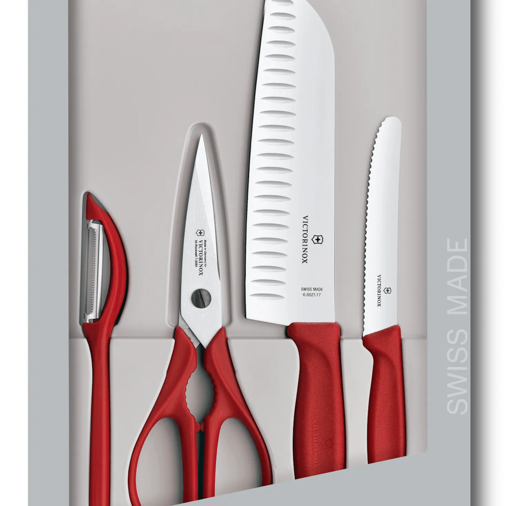 Victorinox Sets, 4-Piece Kitchen Set Red | Victorinox