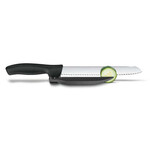 Victorinox Dux Knife, 8_" Serrated Blade with Adjustable Guide Black | Victorinox