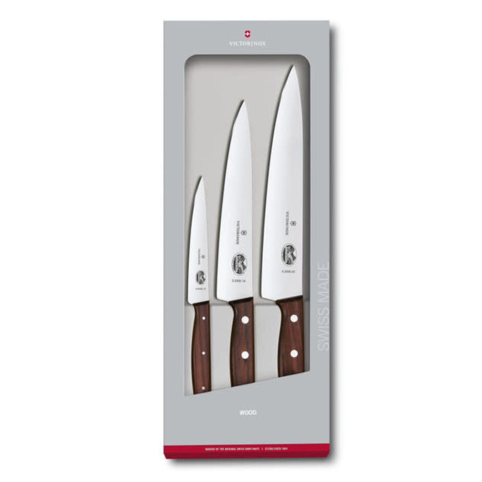 Victorinox Sets, 3-Piece Carving Set (5" Utility, 7_" Carving, 8_" Carving), Wood | Victorinox