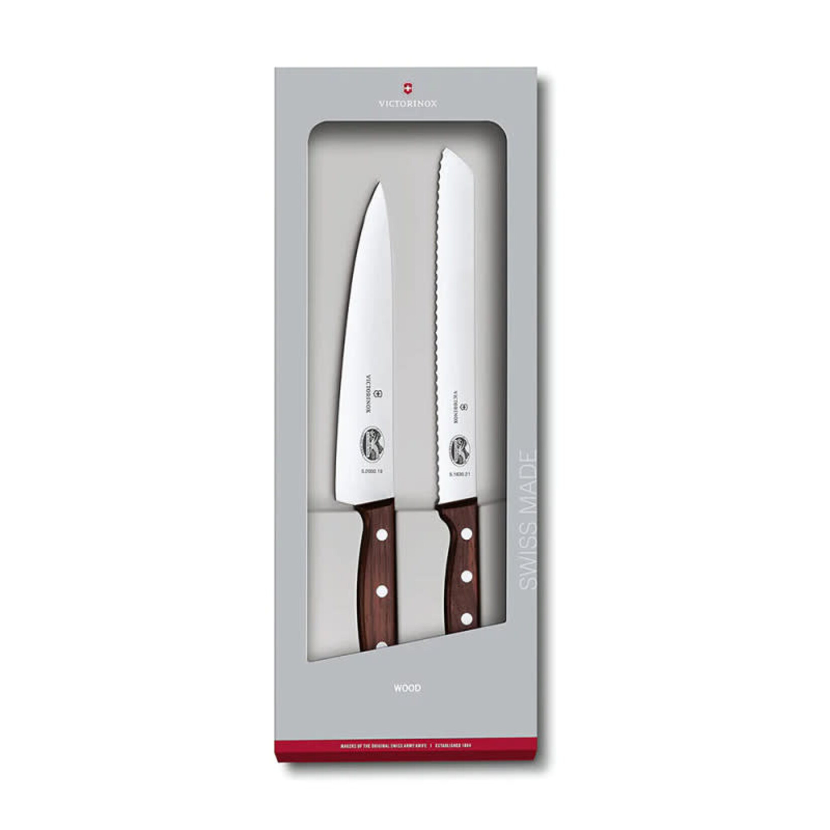 Victorinox Sets, 2-Piece Kitchen Set (7_" Carving, 8" Bread), Wood | Victorinox