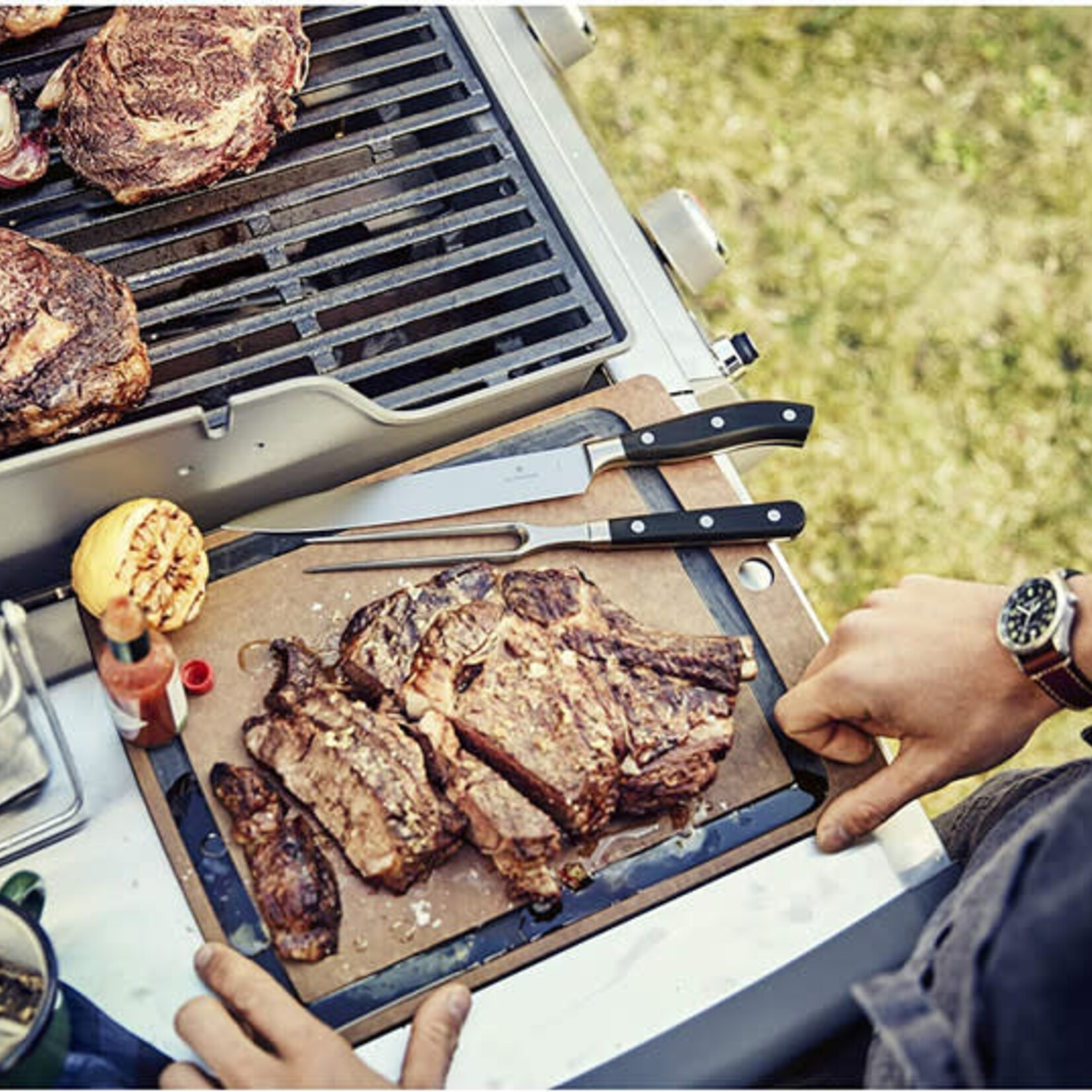 Victorinox Sets, Forged, 2-Piece Carving Set (8" Carving, 6" Carving Fork) Black | Victorinox