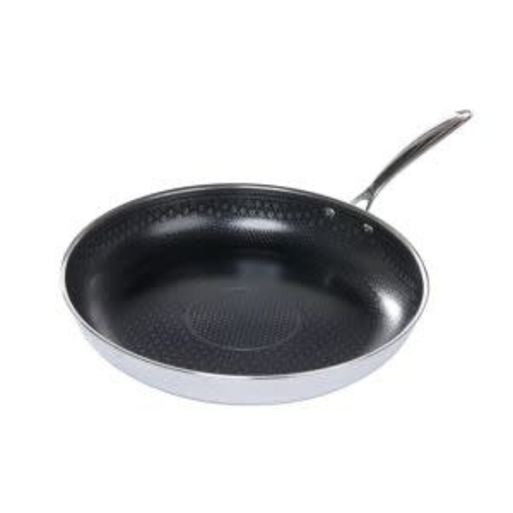 Frieling Black Cube CeramicQR Fry Pan Display includes: 12 x 8", 12 x 9.5", and 12 x 11" Fry pans | Frieling