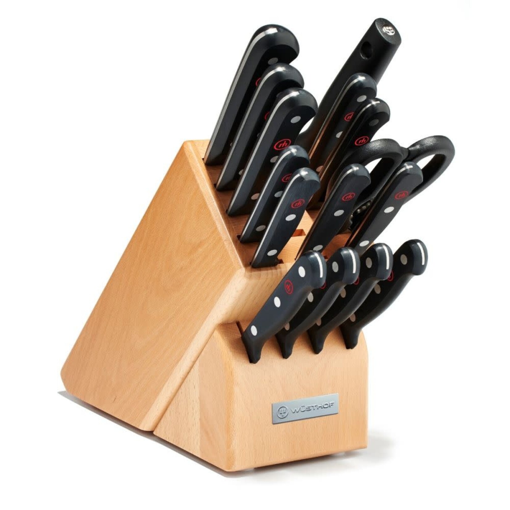 Wusthof 16pc Knife Block Set, 15-Slot Natural - Gourmet | Wusthof