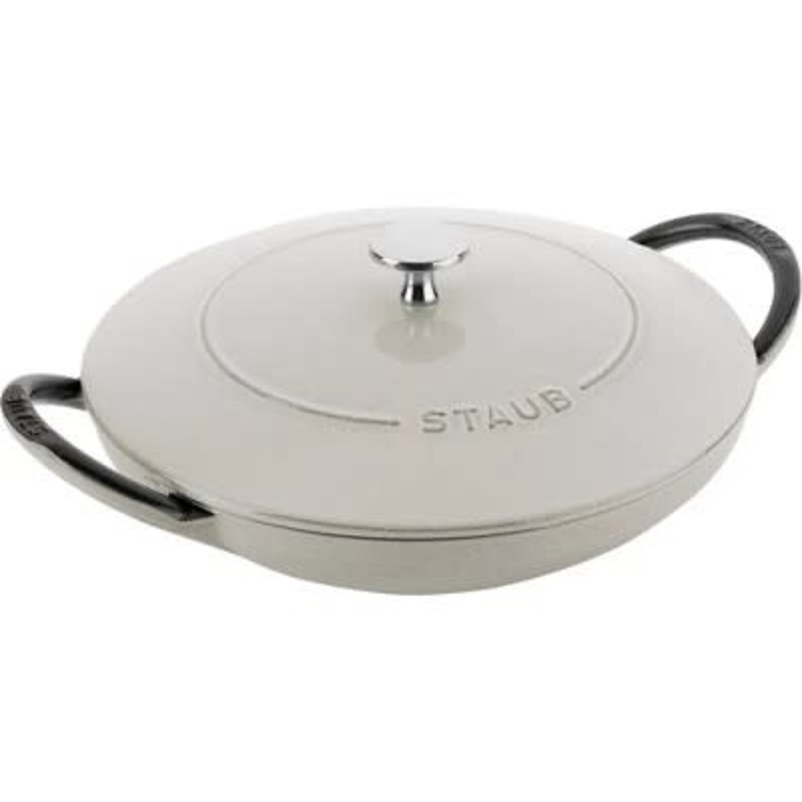 Staub 2-qt Wok With Cast Iron Lid - White Truffle | Staub