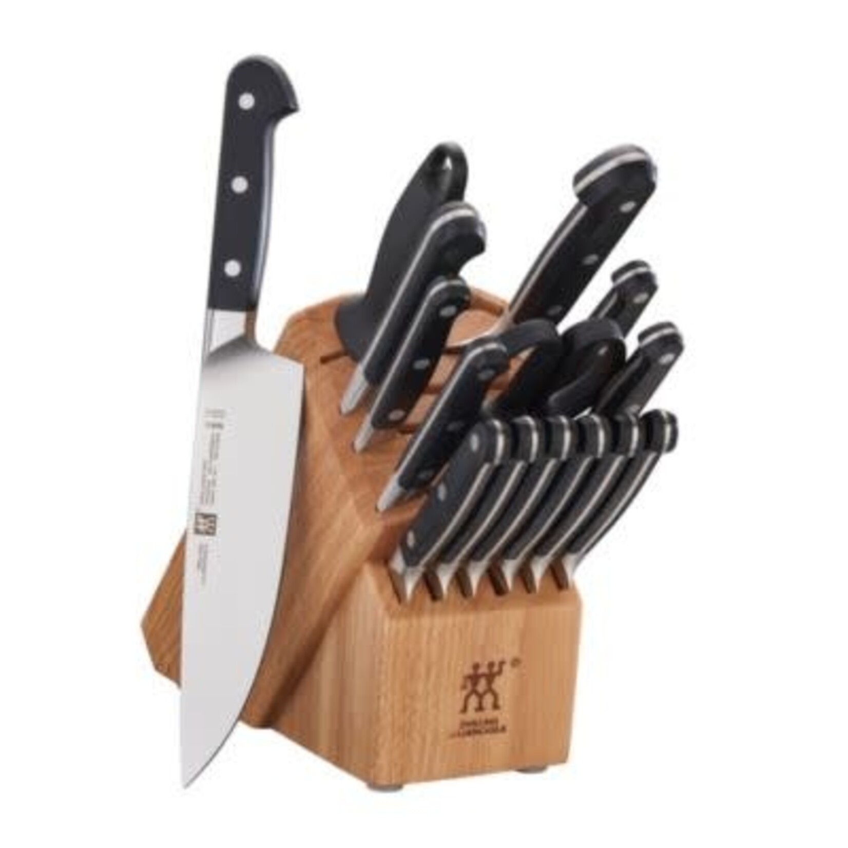 Zwilling 16-pc Block Set with Natural Rubberwood Block | ZWILLING