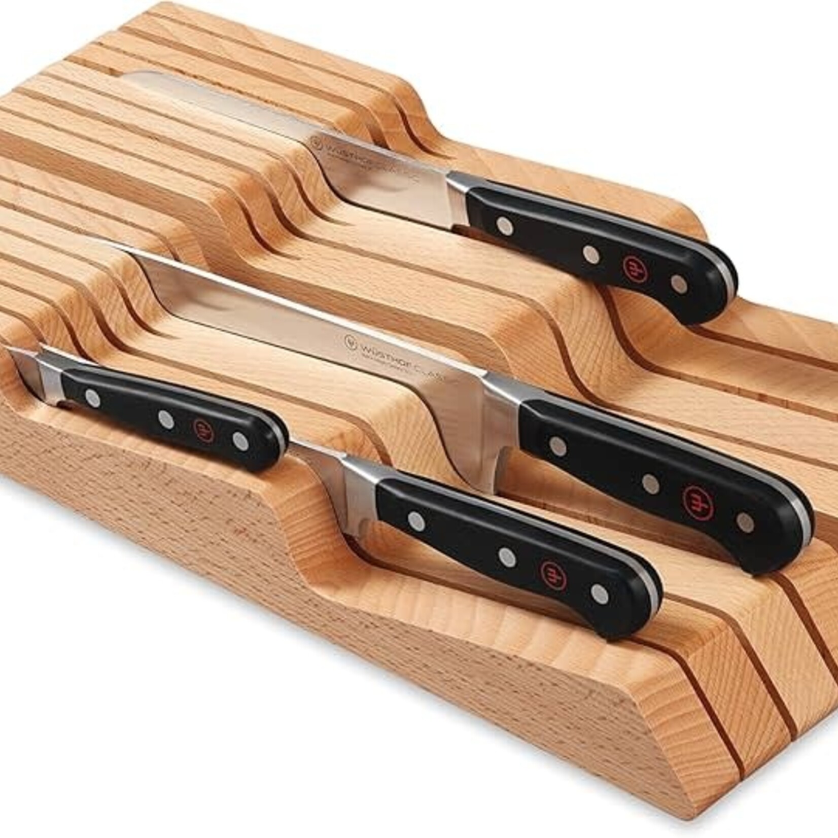 Wusthof 15-Slot Wide In-Drawer Storage Tray (Holds fourteen knives, up to 10" blade length) - Knife Storage | Wusthof