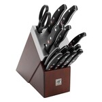 Zwilling 15-pc Self-Sharpening Set w/ Brown Ash Wood Block | ZWILLING