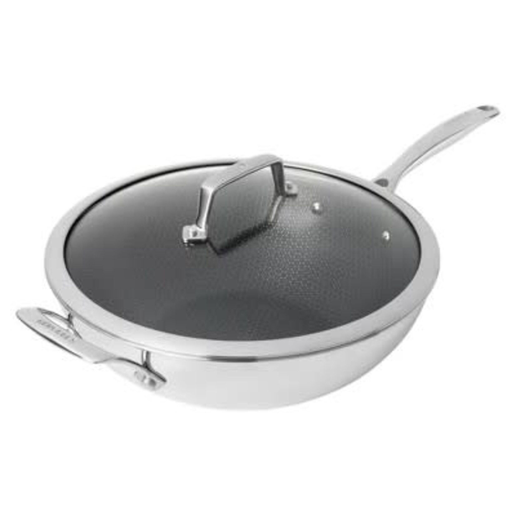 Henckels 12-inch Stainless Steel Dual Performance Wok+ Lid | Henckels