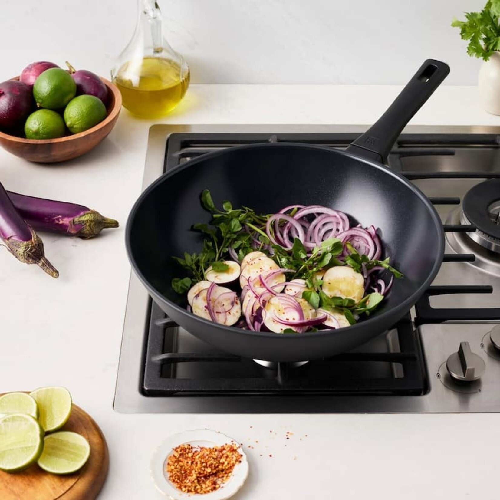 Zwilling 12-inch Aluminum Stir Fry Pan Ceramic Nonstick | ZWILLING