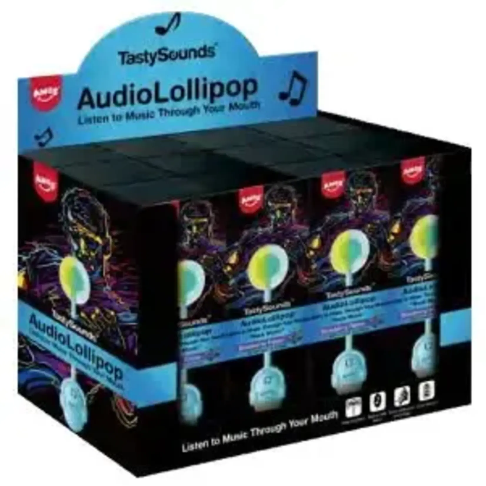 Grandpa Joes Tasty Sounds Lollipop Blueberry/Dance