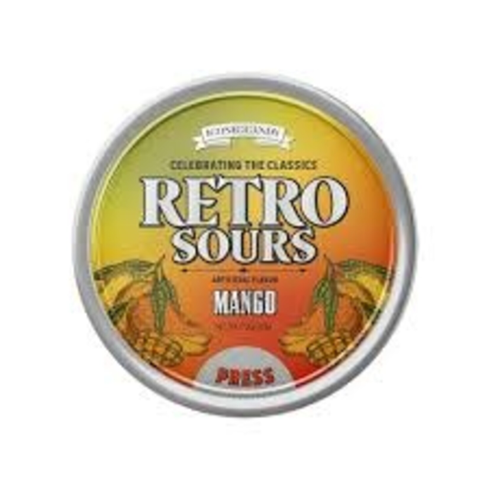 Redstone Candy Retro Sours Mango, 2.12oz Tin