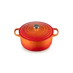 Zach & Anna Grove-Kulstad Registry Le Creuset Signature Oval Dutch Oven - Flame - 7.25 qt  | Zach & Anna Grove-Kulstad Registry