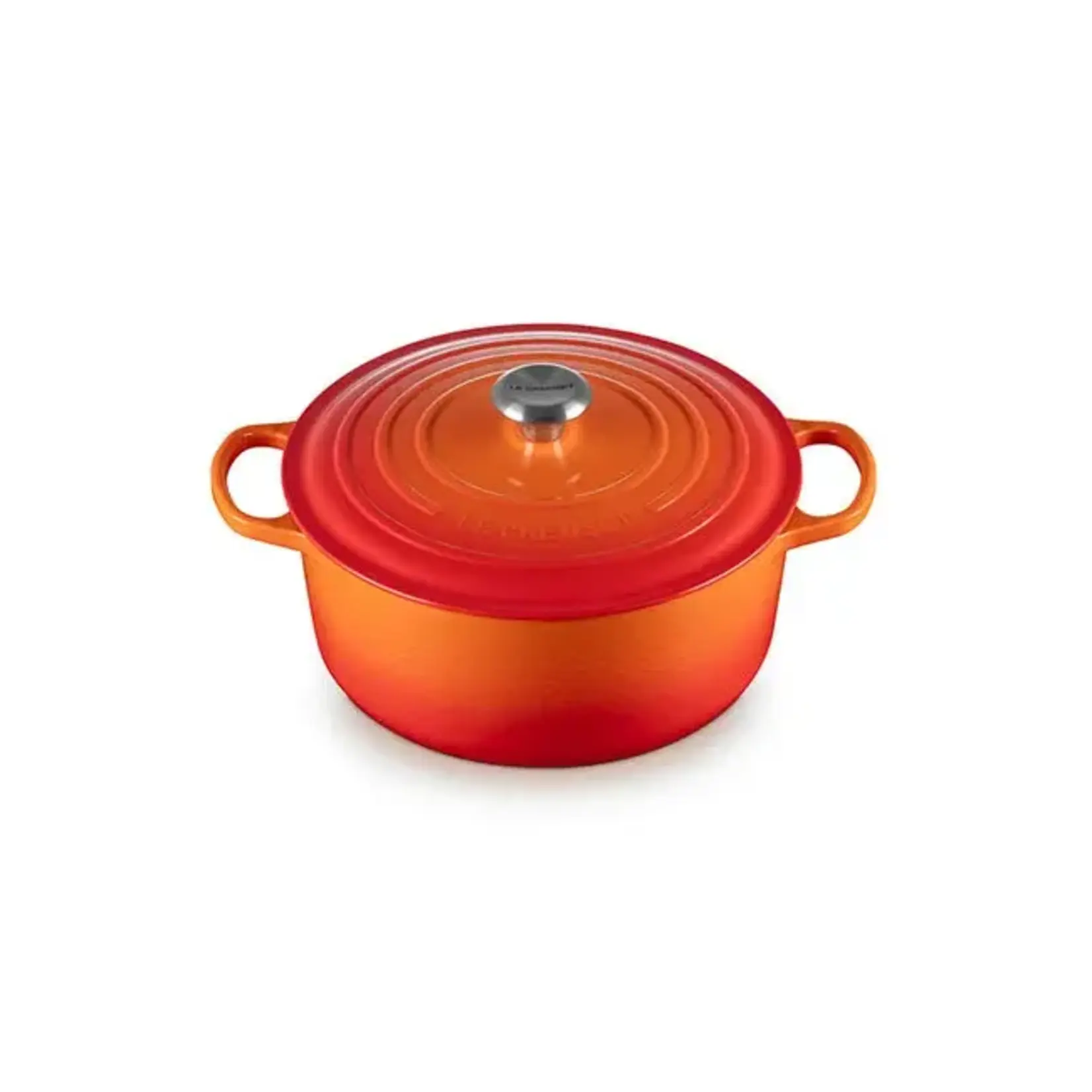 Zach & Anna Grove-Kulstad Registry Le Creuset Signature Oval Dutch Oven - Flame - 7.25 qt  | Zach & Anna Grove-Kulstad Registry
