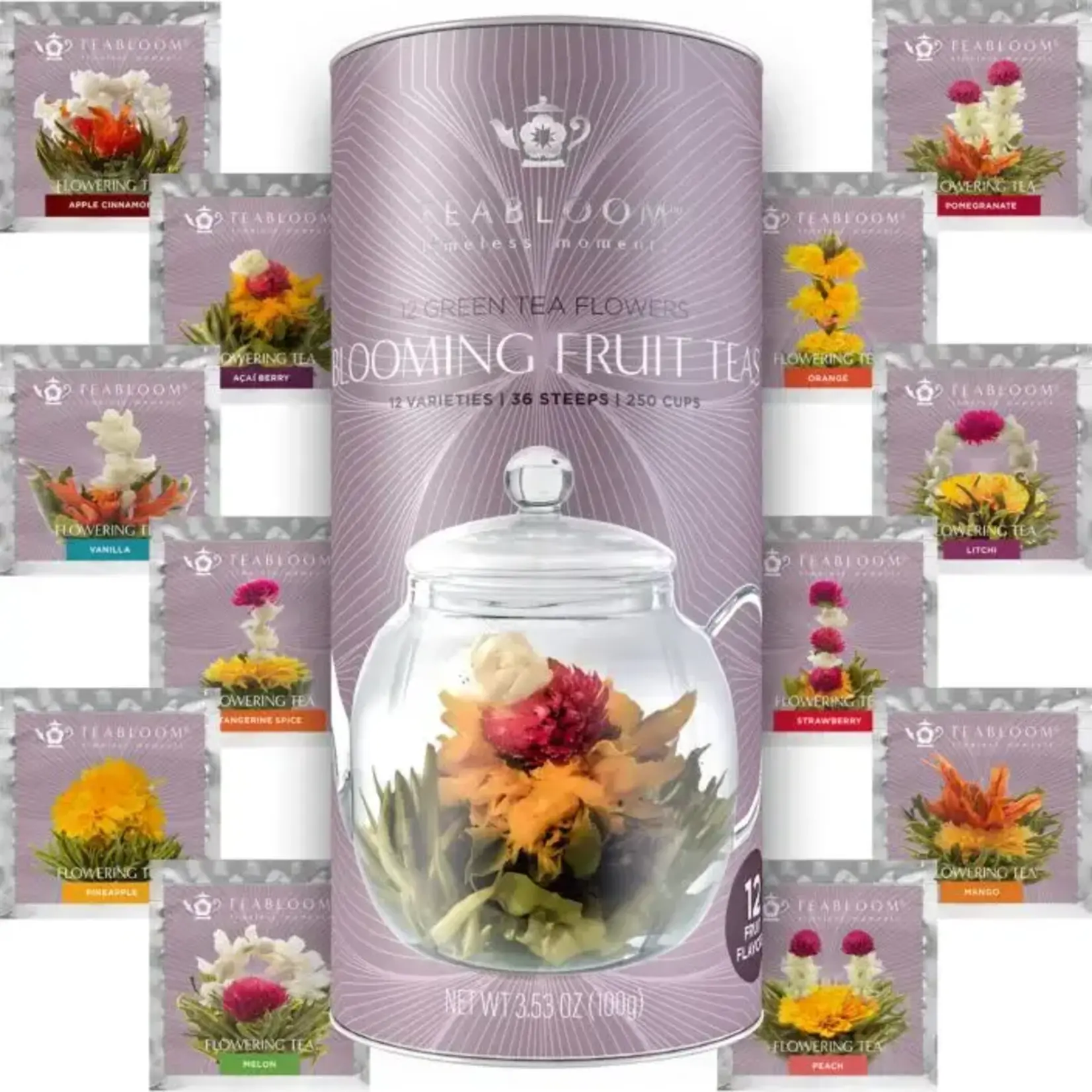 Teabloom Teabloom Fruit Blooming Teas – 12 Unique Flower
