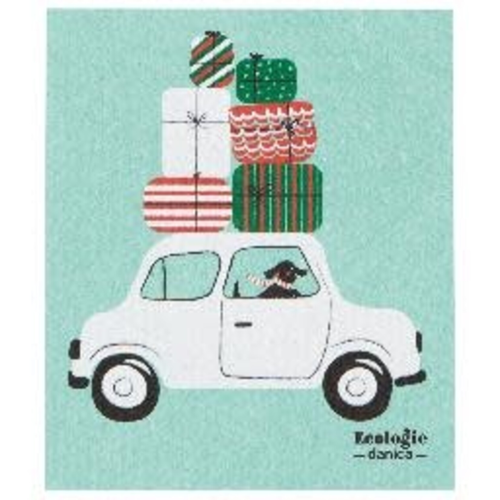 Danica Brands Swedish Dishcloth - Winter Wheels Dog | Danica Brands