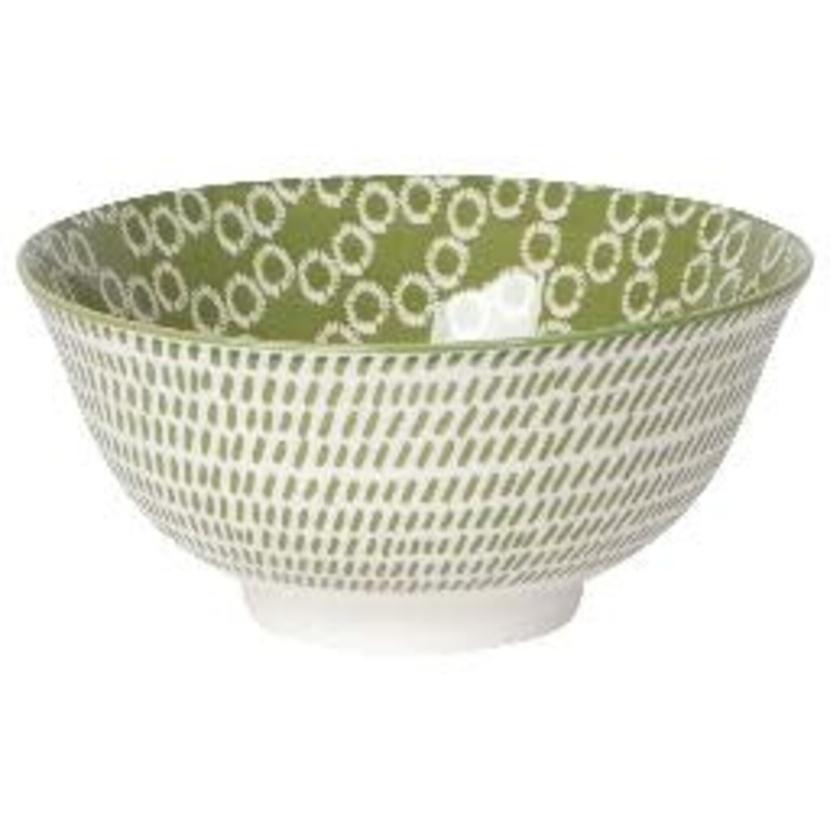Danica Brands Stamped Bowl 6 inch - Green Rings | Danica Brands